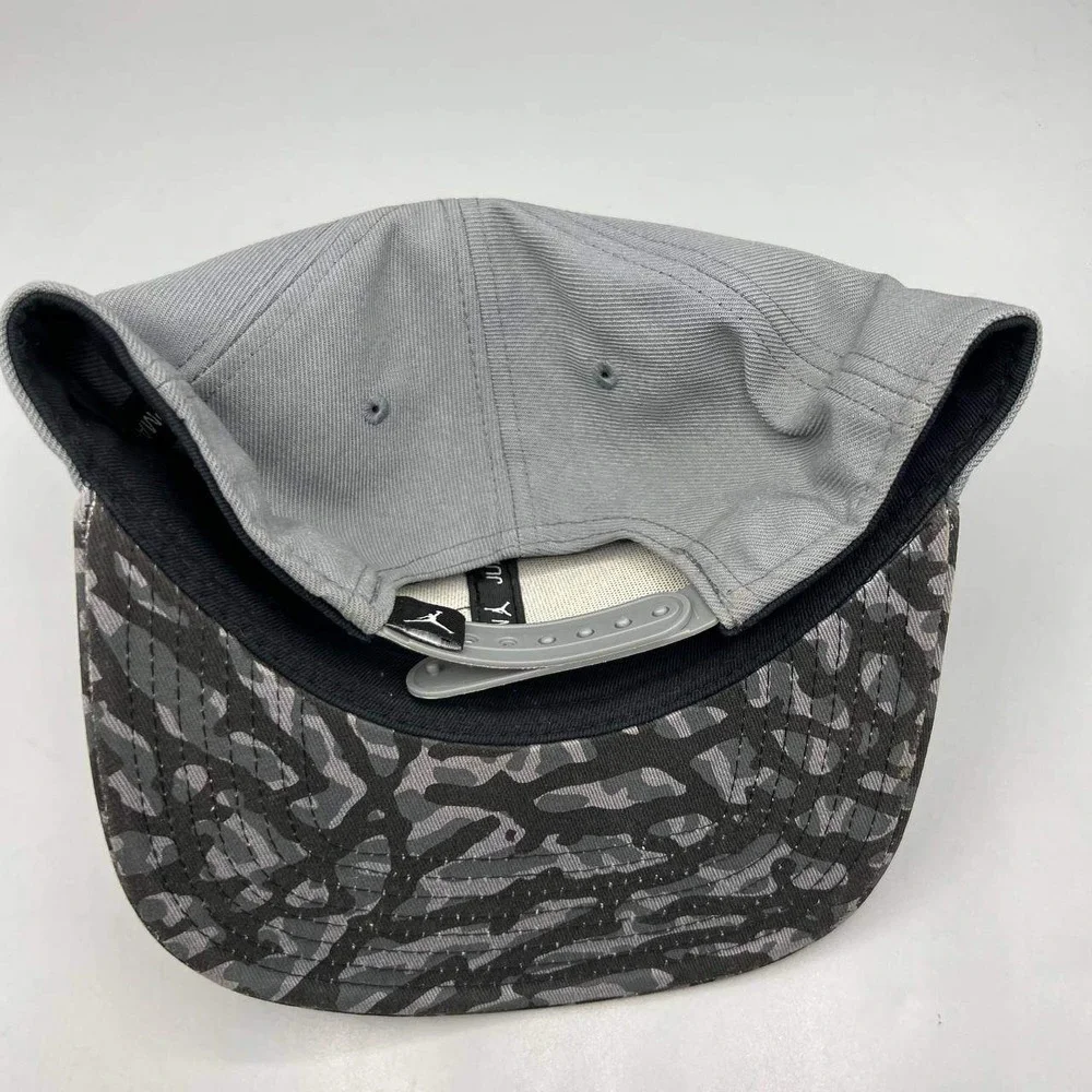 Air Jordan Hat Men Gray Camouflage‎ Embroidered Jumpman Snap Back Cap